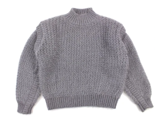 Sofie Schnoor Girls strik grey melange glitter